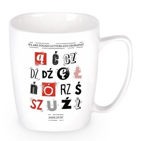 Kubek polskie literki/ polish letters Kubek polskie literki/ polish letters