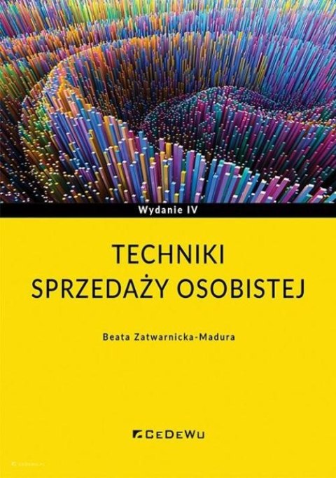 Techniki sprzedaży osobistej w.4 Techniki sprzedaży osobistej w.4