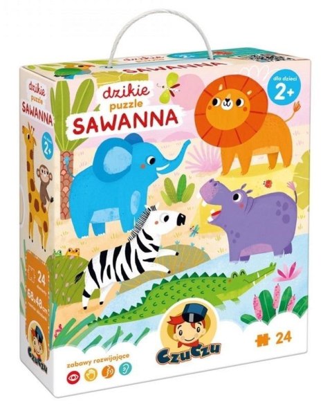 CzuCzu Dzikie puzzle Sawanna 2+ CzuCzu Dzikie puzzle Sawanna 2+