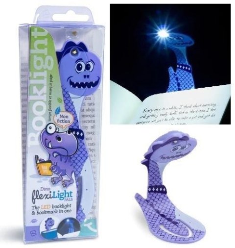 Flexilight Pals Dinosaur Purple Lampka do książki Flexilight Pals Dinosaur Purple Lampka do książki