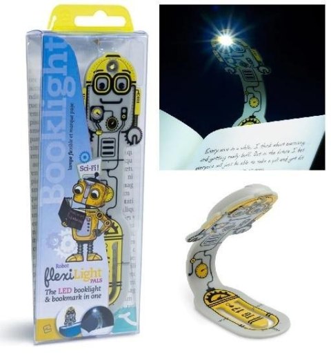 Flexilight Pals Robot Grey - Lampka do książki Flexilight Pals Robot Grey - Lampka do książki