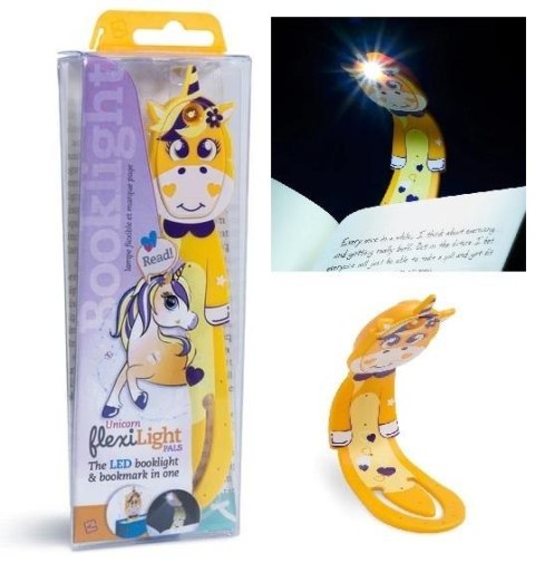 Flexilight Pals Unicorn Yellow - Lampka do książki Flexilight Pals Unicorn Yellow - Lampka do książki