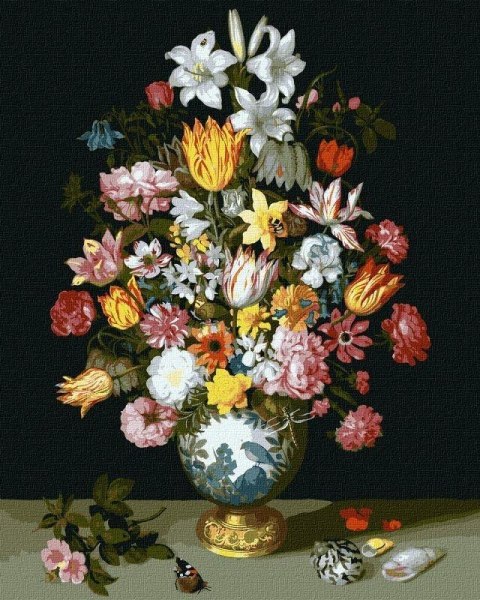 Malowanie po numerach - Symfonia kwiatów 40x50cm Malowanie po numerach - Symfonia kwiatów 40x50cm