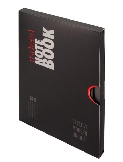 Notes B5 kratka Indeed szary Notes B5 kratka Indeed szary