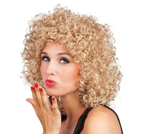 Peruka club kręcone blond włosy Peruka club kręcone blond włosy