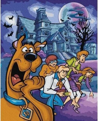 Malowanie po numerach - Scooby Doo 40x50cm Malowanie po numerach - Scooby Doo 40x50cm