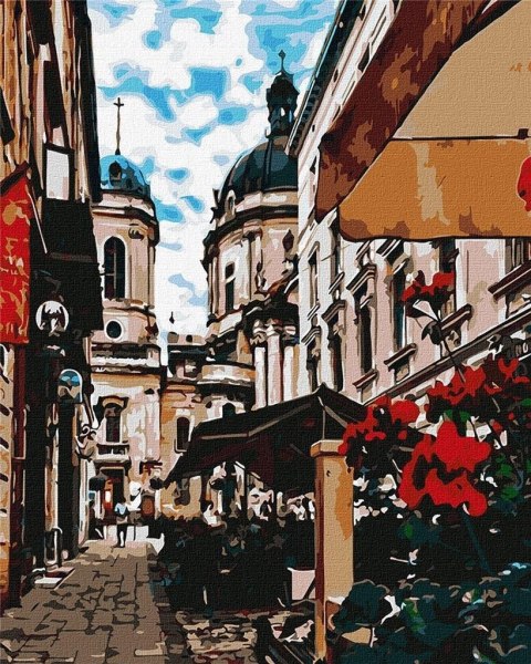 Malowanie po numerach - Uroczy Lwów 40x50cm Malowanie po numerach - Uroczy Lwów 40x50cm