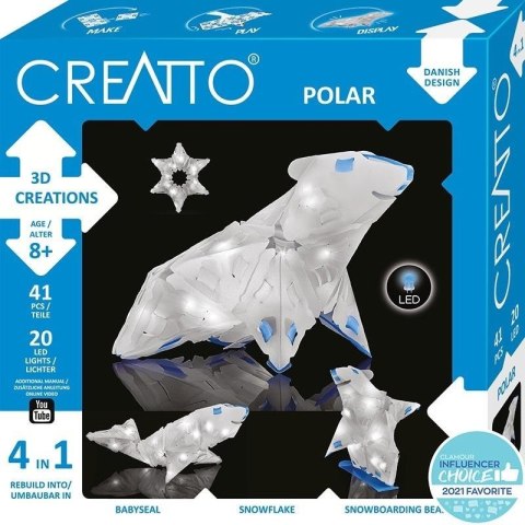 Creatto Świecący Miś Polarny i Przyjaciele KOSMOS Creatto Świecący Miś Polarny i Przyjaciele KOSMOS