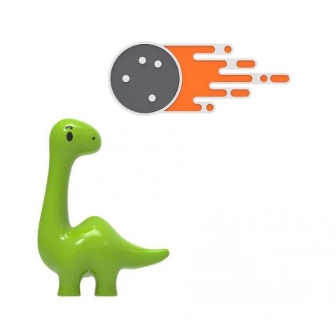Przypinki dinozaur i kometa Przypinki dinozaur i kometa