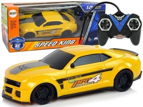 Auto sportowe 1:24 zdalnie sterowane żółte Auto sportowe 1:24 zdalnie sterowane żółte