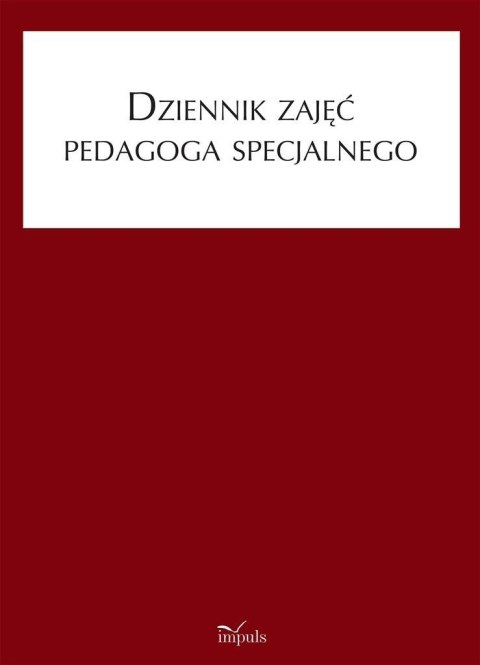 Dziennik zajęć pedagoga specjalnego Dziennik zajęć pedagoga specjalnego