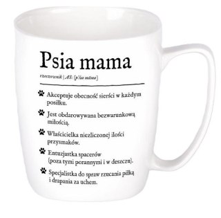 Kubek ceramiczny biały Psia mama