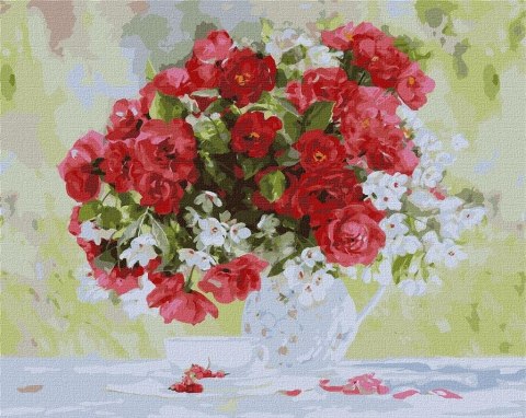 Malowanie po numerach - Kwitnąca przyjemność 40x50 Malowanie po numerach - Kwitnąca przyjemność 40x50