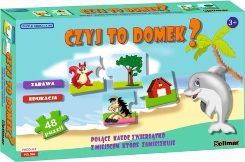 Puzzle edukacyjne Czyj to domek? Puzzle edukacyjne Czyj to domek?