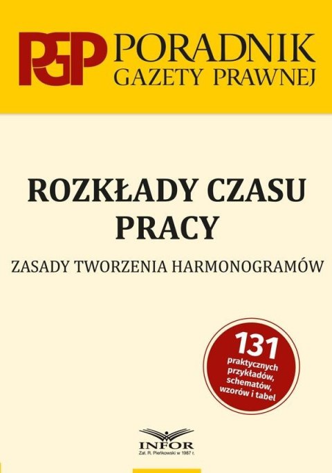 Rozkłady czasu pracy Rozkłady czasu pracy