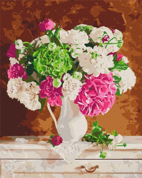 Malowanie po numerach - Czułość w bukiecie 40x50cm Malowanie po numerach - Czułość w bukiecie 40x50cm
