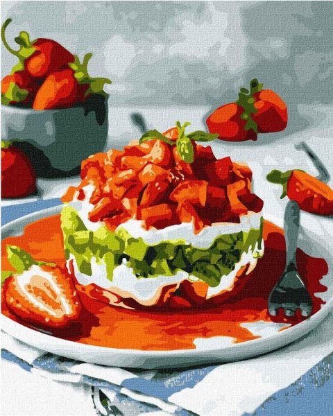 Malowanie po numerach - Słodka kombinacja 40x50cm Malowanie po numerach - Słodka kombinacja 40x50cm