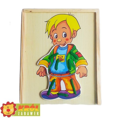 Ubieranka drewniana chłopiec Ubieranka drewniana chłopiec