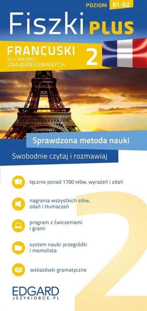 Francuski Fiszki PLUS dla średnio zaawansowanych 2 Francuski Fiszki PLUS dla średnio zaawansowanych 2