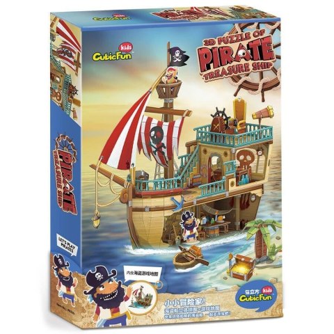 Puzzle 3D Statek piracki ze skarbem Puzzle 3D Statek piracki ze skarbem