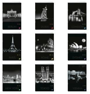 Zeszyt A5/60K linia CITIES BY NIGHT MIX (10szt) Zeszyt A5/60K linia CITIES BY NIGHT MIX (10szt)