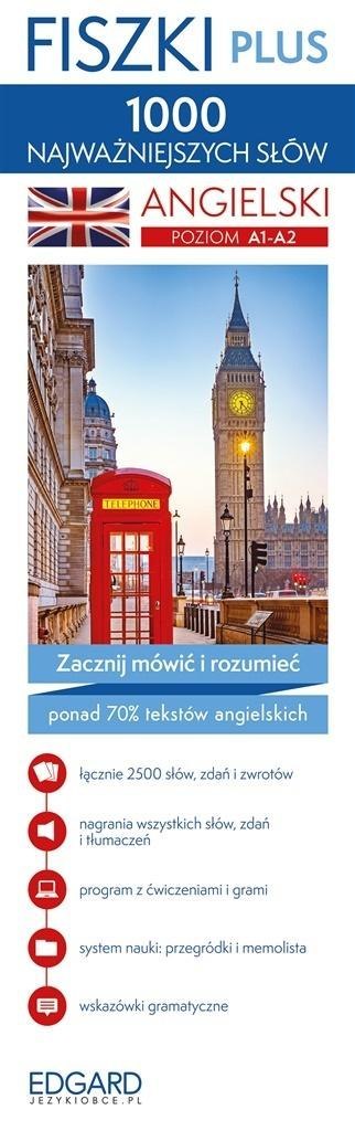 Angielski Fiszki PLUS 1000 najważniejszych słów Angielski Fiszki PLUS 1000 najważniejszych słów