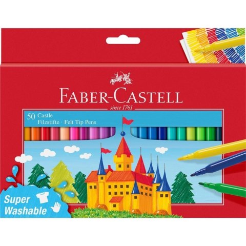 Flamastry Zamek 50 kol. FABER CASTELL Flamastry Zamek 50 kol. FABER CASTELL