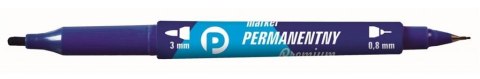 Marker perman. nieb. 2 końcówki (12szt.) KM501-N2 Marker perman. nieb. 2 końcówki (12szt.) KM501-N2