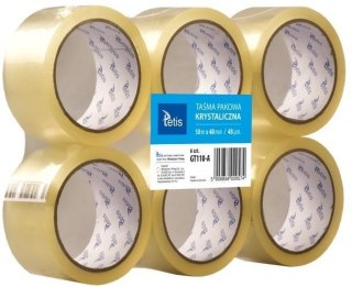 Taśma Pakowa Krystal. 48mmx50m (6szt.) GT110-A