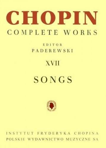 Chopin Complete Works XVII Pieśni PWM Chopin Complete Works XVII Pieśni PWM