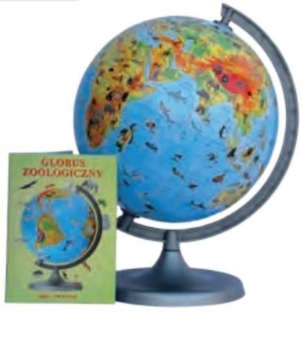 Globus zoologiczny w kartonie 22 cm Globus zoologiczny w kartonie 22 cm