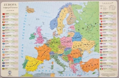 Podkładka mapa polityczna Europy Podkładka mapa polityczna Europy