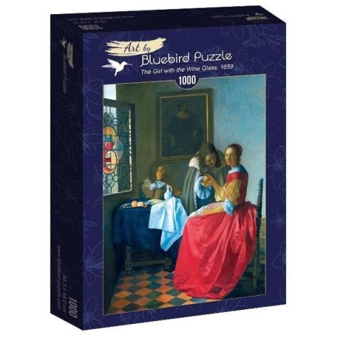 Puzzle 1000 Kobieta z kieliszkiem wina, Vermeer Puzzle 1000 Kobieta z kieliszkiem wina, Vermeer