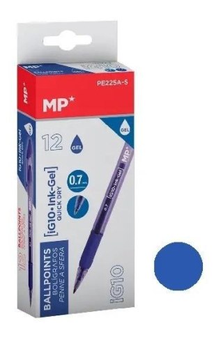 Długopis żelowy niebieski (12szt)
