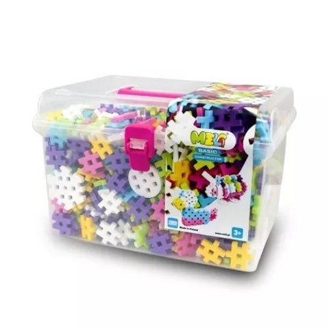 Klocki Meli Basic Constructor Pink Travel Box 1000 Klocki Meli Basic Constructor Pink Travel Box 1000