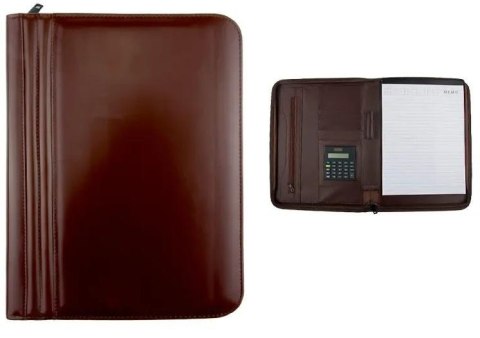 Organizer z kalkulatorem 250x310mm brązowy Organizer z kalkulatorem 250x310mm brązowy