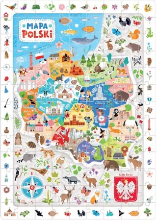 Puzzle obserwacyjne. Mapa Polski