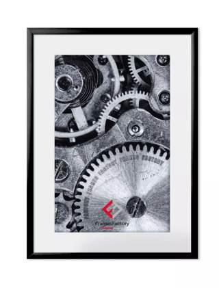 Ramka aluminiowa z plexi 10x15 cm, czarna