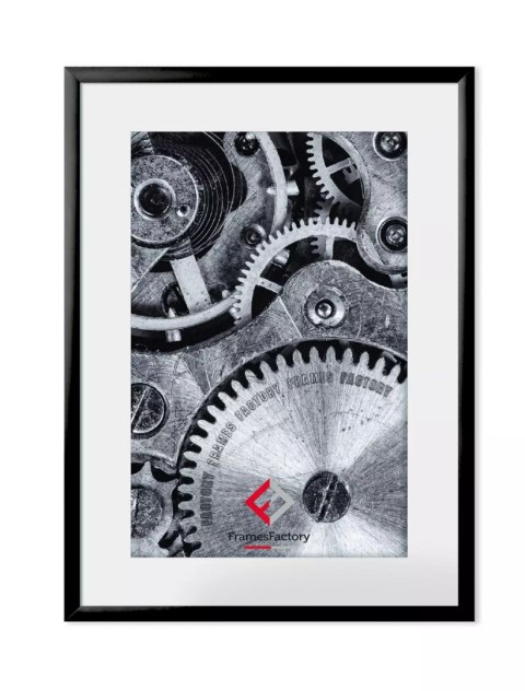 Ramka aluminiowa z plexi 10x15 cm, czarna Ramka aluminiowa z plexi 10x15 cm, czarna