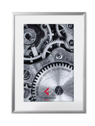 Ramka aluminiowa z plexi 10x15 cm, srebrna