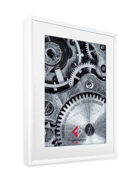 Ramka aluminiowa z plexi 13x18 cm, biała Ramka aluminiowa z plexi 13x18 cm, biała
