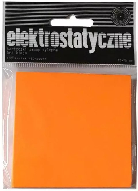 Karteczki elektrostatyczne 75x75mm 100K pomar. Karteczki elektrostatyczne 75x75mm 100K pomar.
