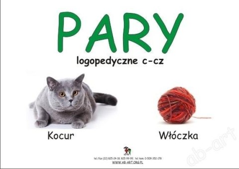 Kocur - Włóczka. Pary logopedyczne C - CZ Kocur - Włóczka. Pary logopedyczne C - CZ