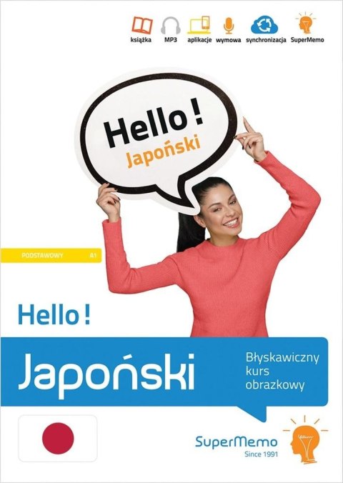Hello! Japoński. Błyskawiczny kurs obrazkowy A1 Hello! Japoński. Błyskawiczny kurs obrazkowy A1