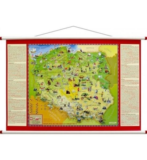 Mapa ścienna - Polska Młodego Odkrywcy Mapa ścienna - Polska Młodego Odkrywcy