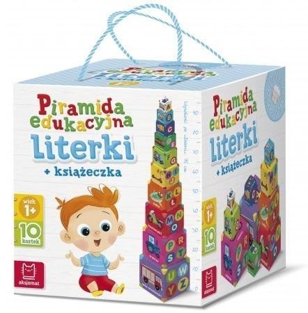 Piramida edukacyjna. Literki + książeczka Piramida edukacyjna. Literki + książeczka