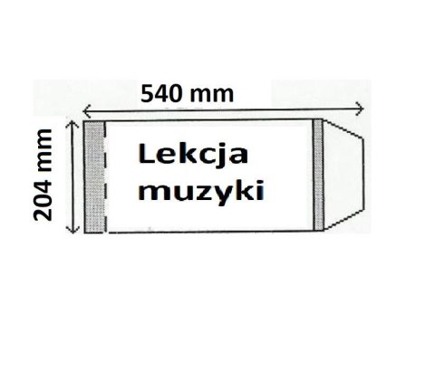 Okładka na podręcznik Lekcja muzyki (25szt) NARNIA Okładka na podręcznik Lekcja muzyki (25szt) NARNIA