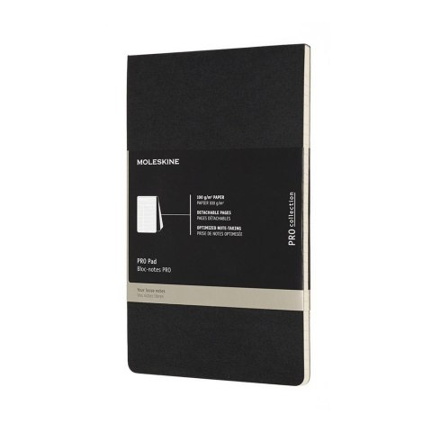 Notes report. L PRO PAD, czarny MOLESKINE Notes report. L PRO PAD, czarny MOLESKINE