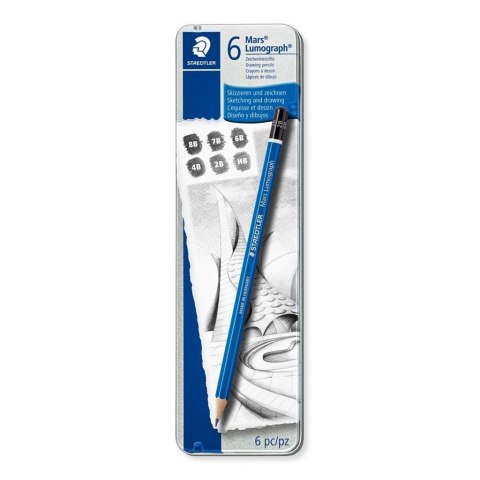 Ołówek Lumograph 6szt STAEDTLER Ołówek Lumograph 6szt STAEDTLER