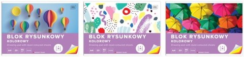 Blok rysunkowy kolorowy A4/20K (10szt) Blok rysunkowy kolorowy A4/20K (10szt)